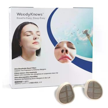 Imagem de Filtros Nasais WoodyKnows 3 Ultra Respirável Médio Redondo