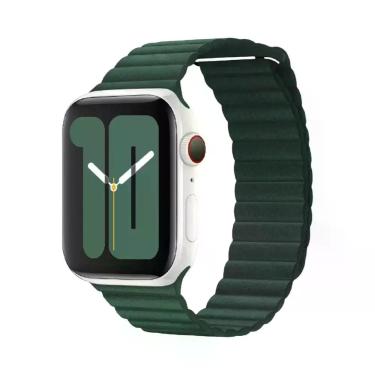 Imagem de Pulseira De Couro Para Apple Watch De 45mm 44mm 40mm 41mm 49mm 42mm, B