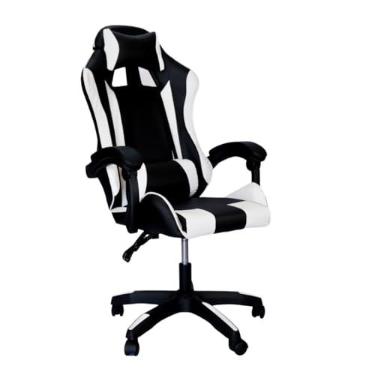 Imagem de Cadeira Gamer Ergonômica C7 Neo Comfort, Reclinável 135°, Confortável, Profissional, Setup, Escritório, Gamers (Preto e Branco)