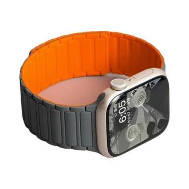 Imagem de Pulseira Esportiva Magnética De Silicone De 49mm 45mm 46mm 42mm 38mm 4