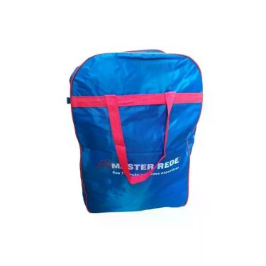Imagem de Bolsa para Fardamento Master Rede em Nylon e Poliéster 40cm X 30cm X 3cm Azul e Vermelho Unissex