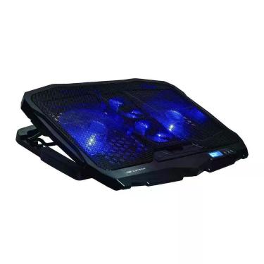 Imagem de Base para Notebook Gamer NBC-100BK 4 Coolers Fan com LED Azul Ajuste de Altura 5 Níveis C3tech