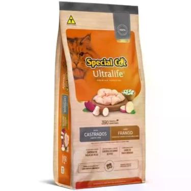 Imagem de Ração Special Cat Ultralife Sabor Frango para Gatos Castrados 1kg - Sp