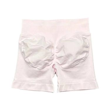 Imagem de Shorts De Yoga E Corrida Femininos De Cintura Alta Sem Costura, Elásti