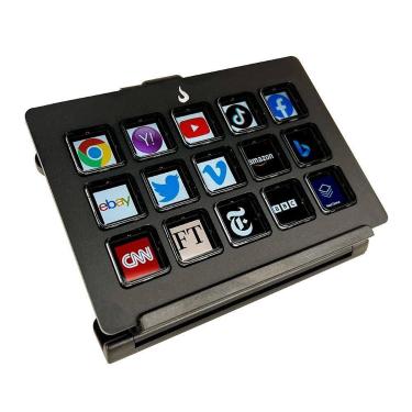 Imagem de Mesa Controladora de Stream Rise Mode Vision 02 Alumínio, 15 Teclas LC
