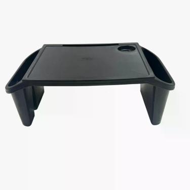 Imagem de Kit 3 Bandeja Mesa Colo Apoio Comer Refeição Cama Suporte Notebook Preto