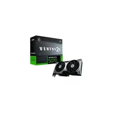 Imagem de Placa de Vídeo MSI GeForce RTX 5070 12G VENTUS 2X OC,12 GB GDDR7, 28Gbps, NVIDIA GeForce RTX 5070- G5070-12V2C