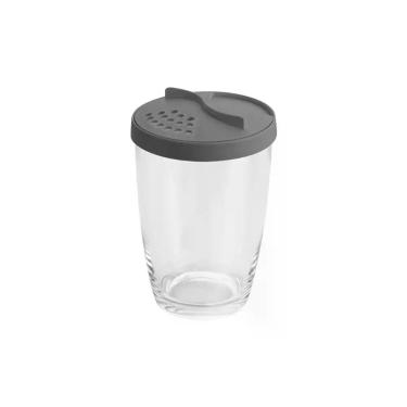 Imagem de Queijeira Farinheira com Tampa Ou Linha Gusto 350ml Cor Chumbo Queijo 