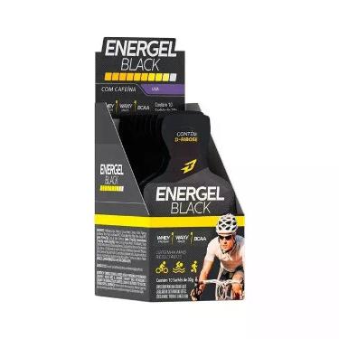Imagem de Energel Black Caixa com 10 Sachês (300g) - Sabor: Uva - Body Action
