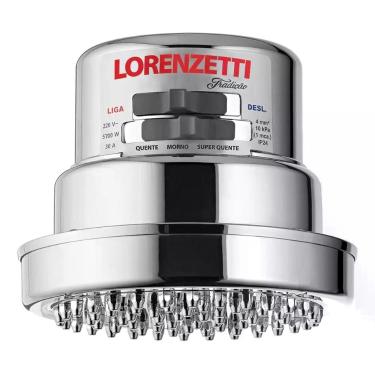 Imagem de Chuveiro Tradição Cromado Lorenzetti 5500w 127v, 5500W, 110V