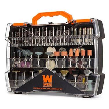 Imagem de WEN 230282A Kit de acessórios para ferramentas rotativas com estojo de transporte