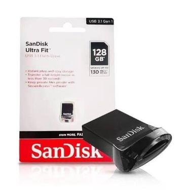 Imagem de Pen Drive 128gb Usb 3.2 Ultra Fit Flash Drive SDCZ43-128G SANDISK, 128