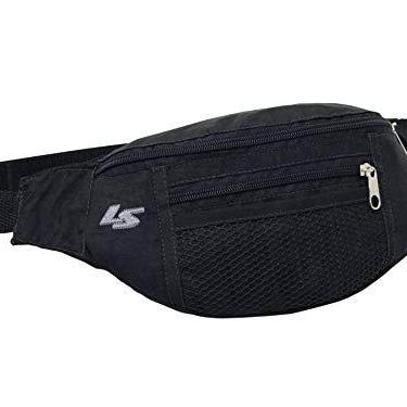 Imagem de Pochete c/ 2 divisões PC6200, Unissex, LS Bolsas, Preta