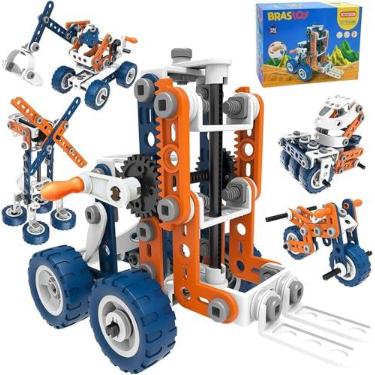 Imagem de Brastoy Blocos De Construção Conjunto De Aprendizagem Brinquedos STEM Infantil (152 Peças)