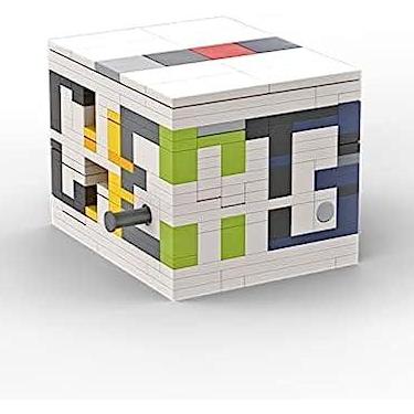 Imagem de Quebra-cabeça De Dez Níveis, Caixa De Descriptografia De Alta Dificuldade, Inteligência Super Difícil, Blocos De Construção Que Queimam O Cérebro, Brinquedo De Quebra-cabeça Luban Lock,J,3D,Pleasa