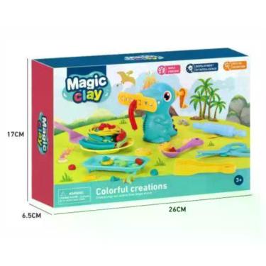 Imagem de Kit de Massinha de Modelar Infantil com Ferramentas para Criatividade Transparente DDG Toys