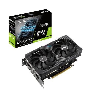 Imagem de Placa de Vídeo ASUS Geforce RTX 3060, 12GB, GDDR6, v2 Dual OC, 192bits