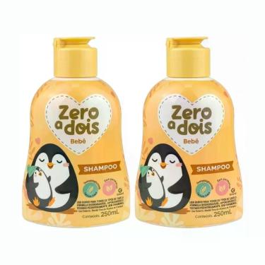 Imagem de Kit 2 Shampoo Baby Bebê Suave Hipoalergênico Zero Dois 250ml