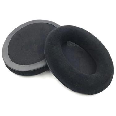Imagem de Espumas Almofadas H7 compatíveis com HyperX Cloud li Core Cloud 2 Cloud STINGER Cloud Alpha Preto VELUDO EarPad