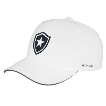 Imagem de Boné Botafogo SuperCap Aba Curva Branco Escudo Bordado - Oficial