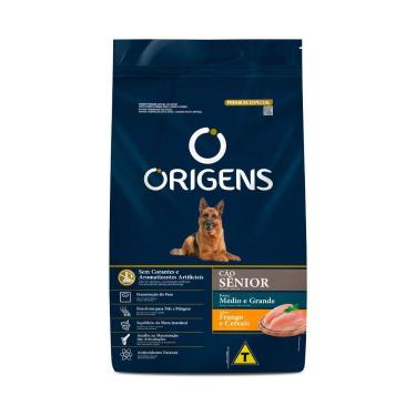 Imagem de Ração Cães Senior Méd. E Grandes Frango Cereais 15kg Origens
