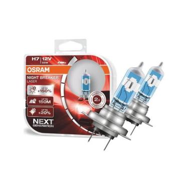 Imagem de Lampada osram h7 12v 55w night breaker 150%