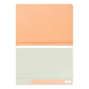 Imagem de SAMSUNG Galaxy S10+ | Tab S9+ | Capa para Smart Book S9FE+, capa de proteção para tablet, modos retrato e paisagem, plataforma destacável, ligar/desligar a tela automática, versão dos EUA, laranja