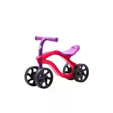 Imagem de Bicicleta de Equilíbrio Infantil Futurista sem Pedal 4 Rodas Rosa 1 Ano 25kg