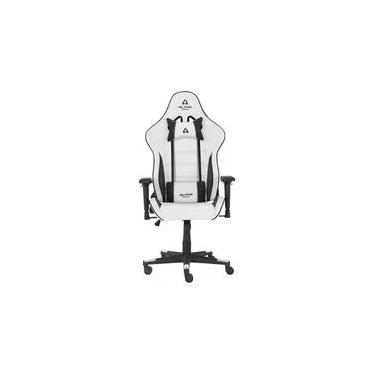 Imagem de Cadeira Gamer Alpha Gamer Nimbus, Até 125 kg, Apoio de Braço 4D, Reclinável, Branco e Preto - AGNIMBUSBWHT
