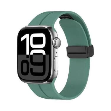 Imagem de Pulseira Magnética De Silicone Para Apple Watch De 46mm 45mm 44mm 49mm