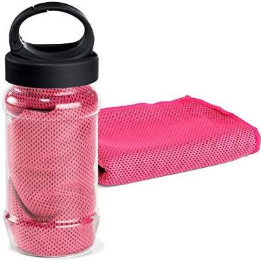 Imagem de Toalha Esportiva Gelada Refrescante TopGet (Rosa)