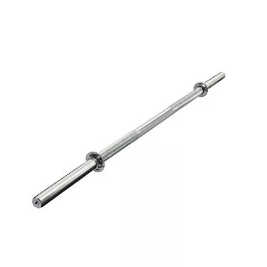 Imagem de Barra Reta 1,5 m Treino de Forca Aco Maciço Cromada Cinza Athletic 150CM