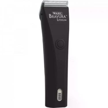 Imagem de Máquina de Tosa Animal Wahl Bravura Diamond Profissional para Pets Preto Bivolt com Lâmina de Carbono 1 Unidade