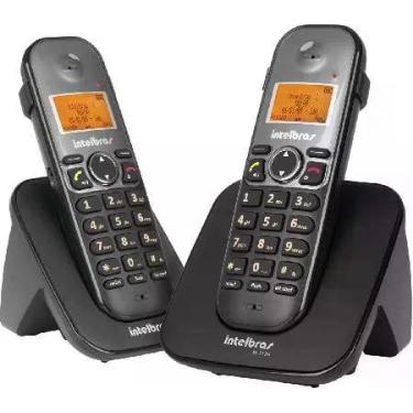 Imagem de Telefone S/ Fio Id + Ramal C/ Entrada P/ Fone De Ouvido Ts 5122 Preto 