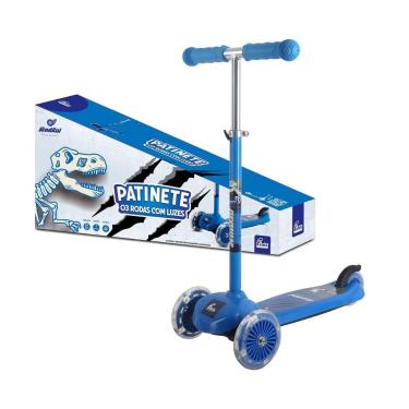 Imagem de Patinete Infantil 3 Rodas Dino com Luz Fenix - PTA-02D