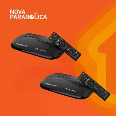 Imagem de 2 Receptores Digital Banda KU Vivensis Vx10 HD Nova Parabólica, Bivolt