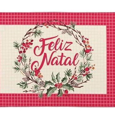 Imagem de Jogo Americano 4 Peças Enfeites Natal 33 x 45 Karsten