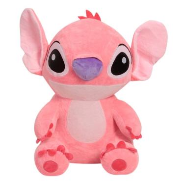 Imagem de Urso de Pelúcia Stitch Angel 33cm Antialérgico Cor Rosa - Toys 2u