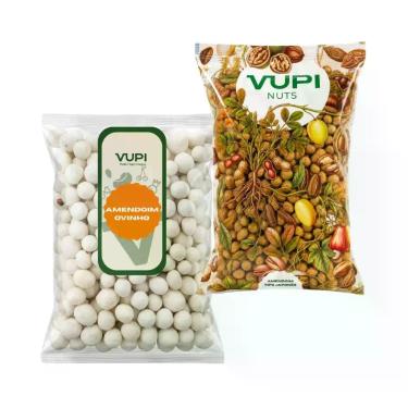 Imagem de Kit Amendoim Salgados Sabor Japonês e Ovinho - Vupi, 1kg-cada