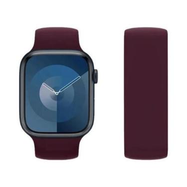 Imagem de Pulseira De Silicone Solo Loop Para Apple Watch De 44mm 45mm 46mm 49mm