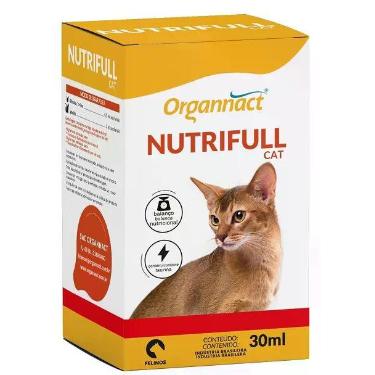 Imagem de Suplemento Vitamínico Nutrifull Cat 30ml para Gatos - Organnact, 30ml