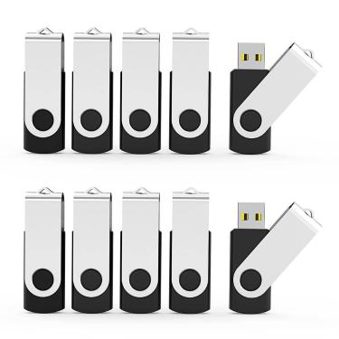 Imagem de Unidade flash USB Aiibe 8 GB USB 2.0 Memory Stick, pacote com 10 unida