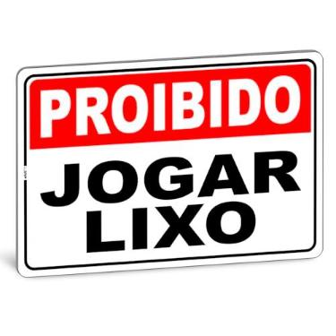 Imagem de Placa De Aviso Proibido Jogar Lixo Áreas Comuns Sinalização (2)