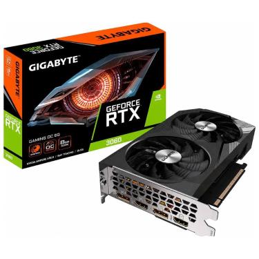 Imagem de Placa de Vídeo Gigabyte Gaming OC GeForce RTX 3060, 8GB GDDR6 - GV-N30