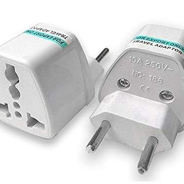 Imagem de Kit c/ 20 Adaptador Tomada Universal Padrão Europeu Uk Para Brasil