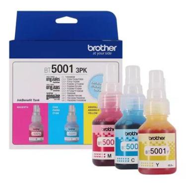 Imagem de Refil De Tinta Brother Bt50013pk 3 Cores, Ciano, Magenta E Amarelo