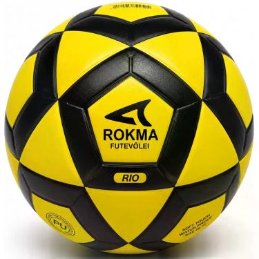 Imagem de Bola Futevolei Rokma Rio Oficial Jogo Competição, Amarelo