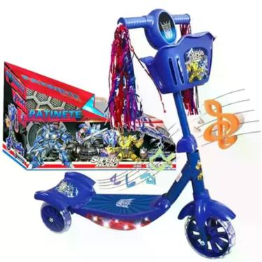 Imagem de Patinete Azul Infantil Para Momentos De Lazer - Toy King