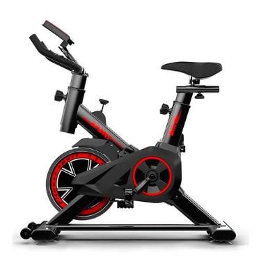 Imagem de Bicicleta Ergometrica Spinning Monitor Cardiaco LCD - Preto