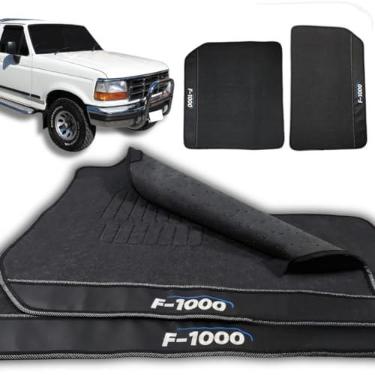 Imagem de Tapete Borracha Compatível com Caminhonete F-1000 1979 a 1998 Proteção do Carpete e Assoalho